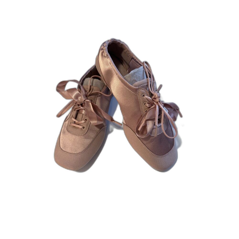 VIVAIA Cristina Sneakerina EU 36 Peach Blush Satin Ballet Sneakers
